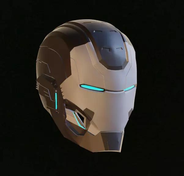 Ironman Mark 25 Striker Helmet 3D Printable Model w Inner Detail