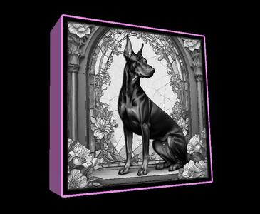 Lightbox Doberman Pinscher lithophane