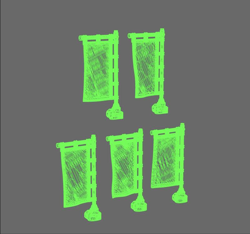 Cyber Samurai Back Banner - Sashimono