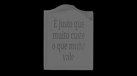 Worth Every Cost Plaque – Inspirational Portuguese Quote STL