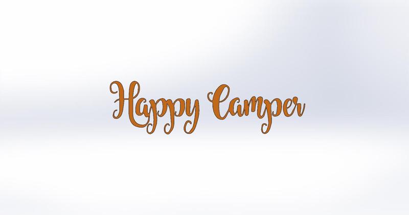 Happy Camper printable decal