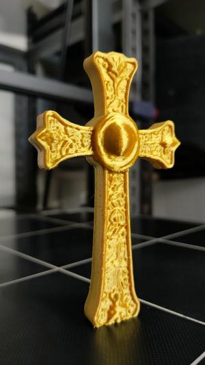 Ornate Cross Artifact 3D Model Design Decor