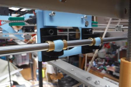 self-aligning bushing mount for flsun 3d printer