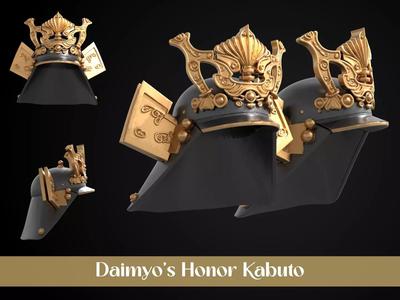 Stylized Samurai Helmet - Daimyos Honor Kabuto