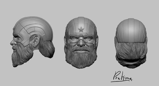 Red guardian masked for mavel legend