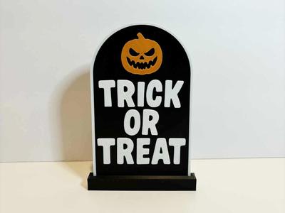 Trick or treat tombstone