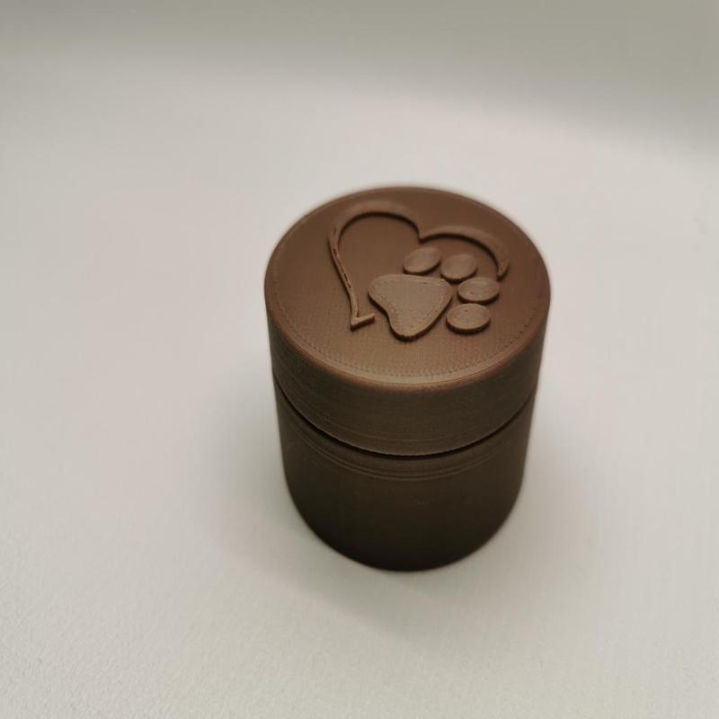 Runde Aufbewahrungsbox mit unterschiedlichen Unterteilungen