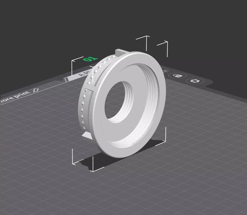 ICB 63mm hilo fino a 1 pulgada o 32mm