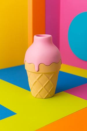 Fun Ice Cream Cone Vase – Playful Modern Decor