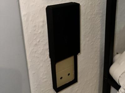 Outlet cover for 2 switches and an outlet