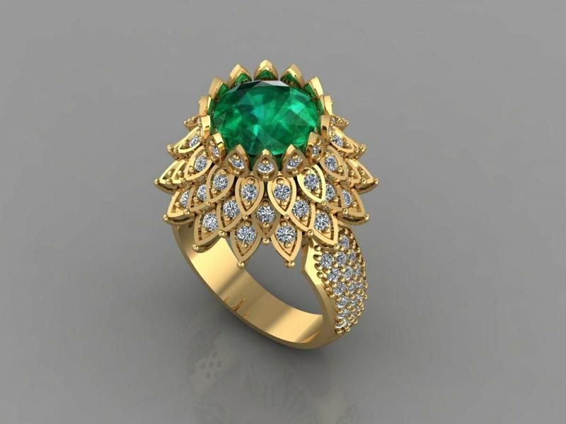 Flower Diamond Ring R84