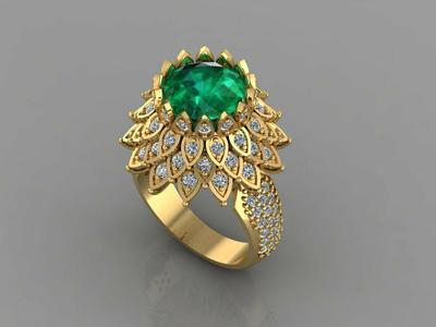 Flower Diamond Ring R84