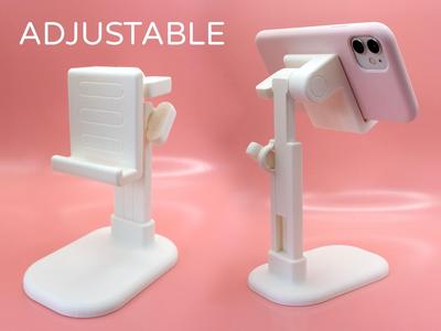 Adjustable Angle Height Phone Stand by Pork3D.com