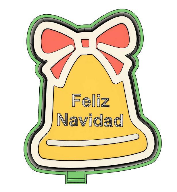 Mold for christmas bell candle