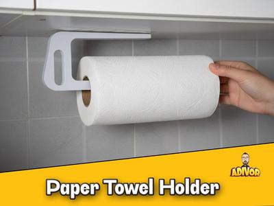 Universal Paper Towel Holder – Fits Large Rolls