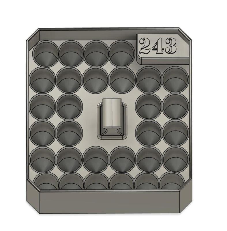 243 Rifle ammo Milwaukee Packout storage container