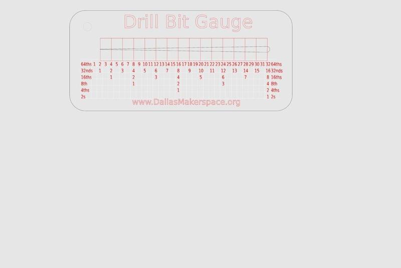Drill Bit Sorting Gauge - Laser Cut