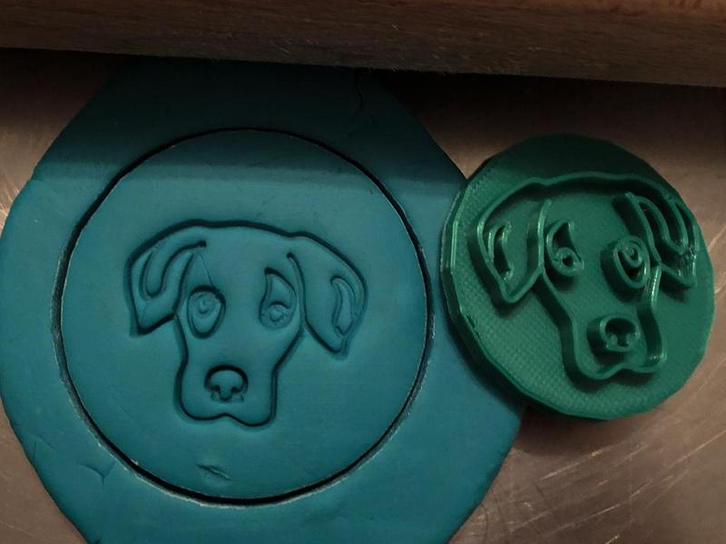 Cookie stamp + cutter -  Catahoula Leopard dog I