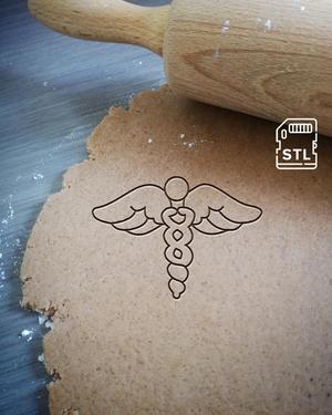Caduceus Cookie Cutter