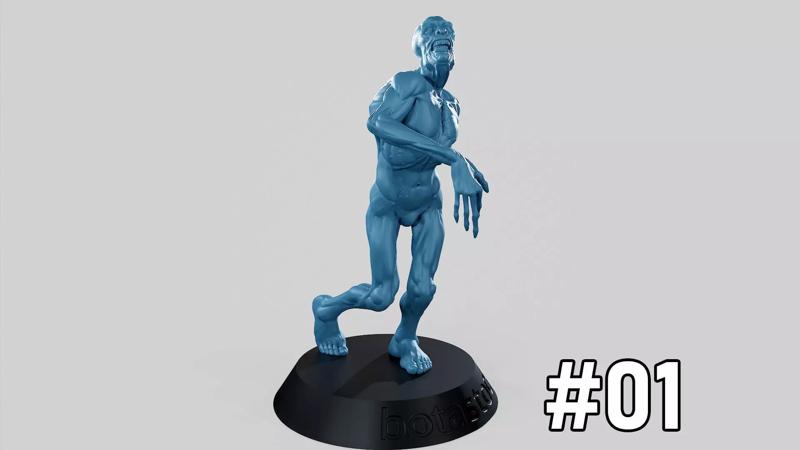 Zombie Undead Pose 01 3D print model
