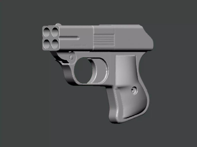 3D Model-GUN0004 lego brick