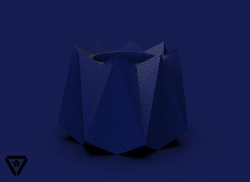 92. Facet Origami Geometric Planter Pot - V27 - Veronica (Inches)