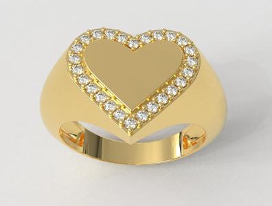 Heart Signet Ring