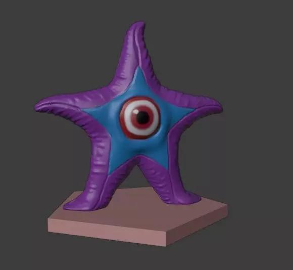 Starro starfish with eye on top