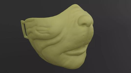The Grinch Half Mask - Jim Carrey Version 3D Print Model