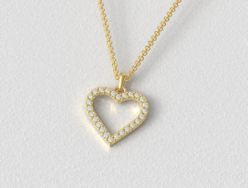 Diamond Heart Pendant