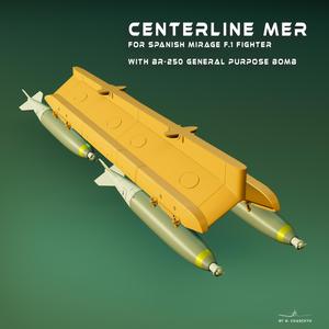 Spanish Mirage F.1 Centerline MER