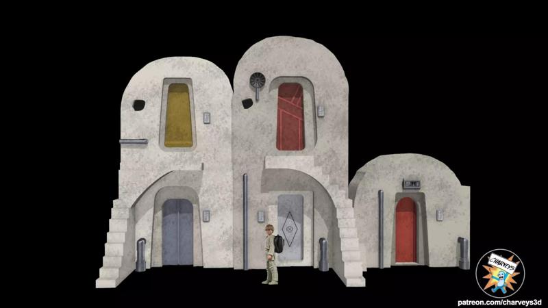 Star Wars Mos Espa Slave Quarters Diorama for action figures