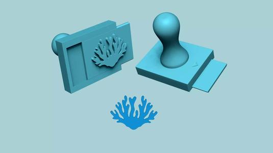 Stamp 08 - SeaWeed - Fondant Decoration Maker Toy