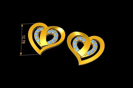 Heart Earring Stuff E2