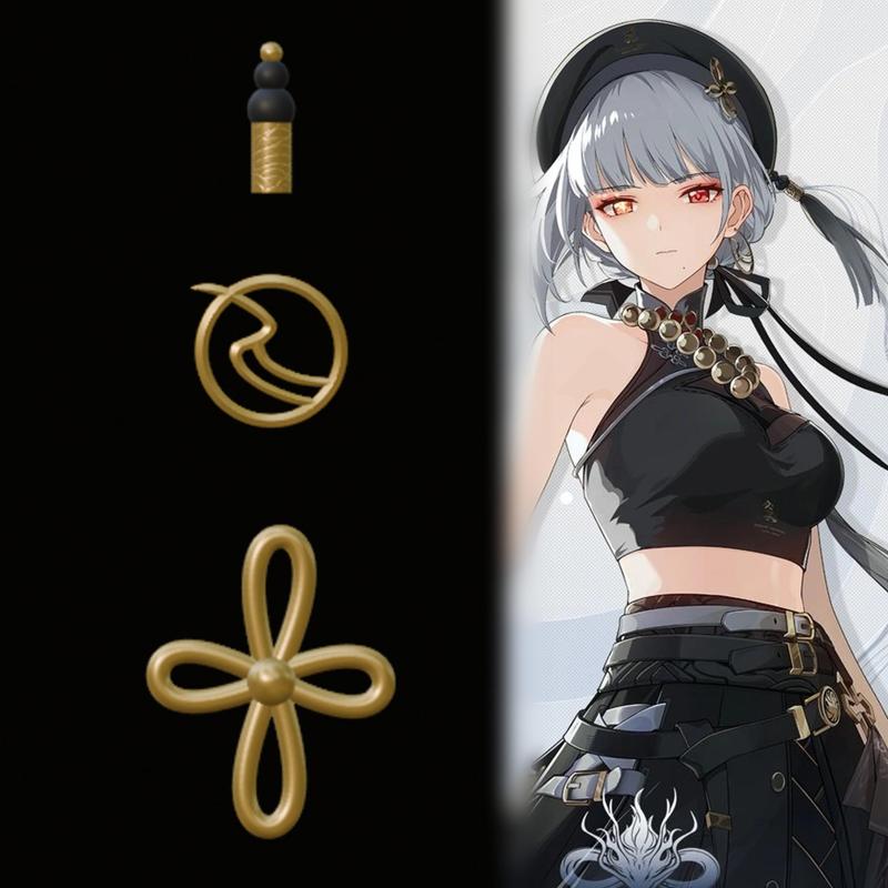 Sanhua - Earring, Hairpin and Hat Accesory - Wuthering Waves