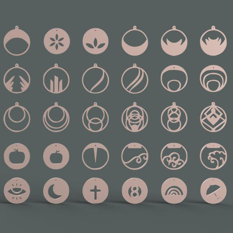 hoops earrings x30 models