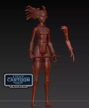 Star wars Clone wars articulated  tiplar tiplee 3D print model