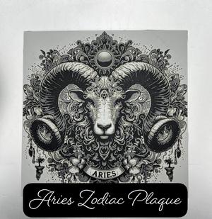 Aries Zodiac Plaque