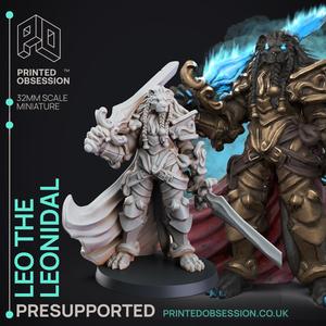 Leonidal - Tabaxi Caravan - PRESUPPORTED - Illustrated and Stats - 32mm scale