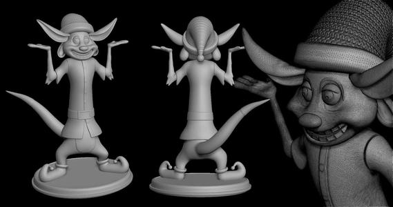 Timon -Adorable 3D Printable Sculpture Inspired by The Lion King