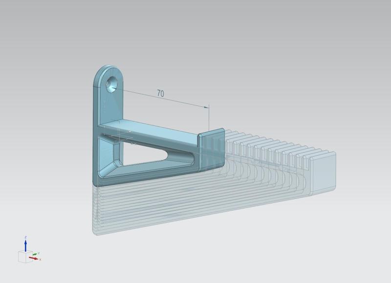 Wall bracket small reinforced