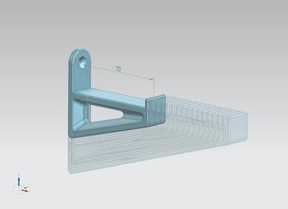 Wall bracket small reinforced
