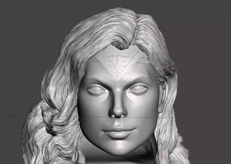 Wonder Woman Gal Gadot headsculpt