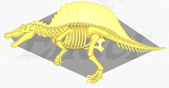 3D Model of Dinosaur Bone Figures - not an exact scientific replica