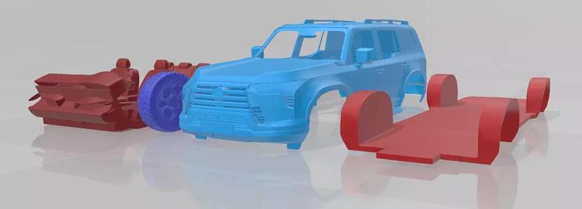 Lexus GX Overtrail 2024 - Separate Parts STL Model