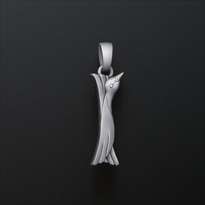 Bird Letter I Pendant 3D print model