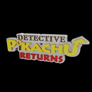 3D MULTICOLOR LOGO/SIGN - Detective Pikachu Returns
