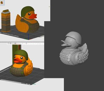 military / soldier Duck