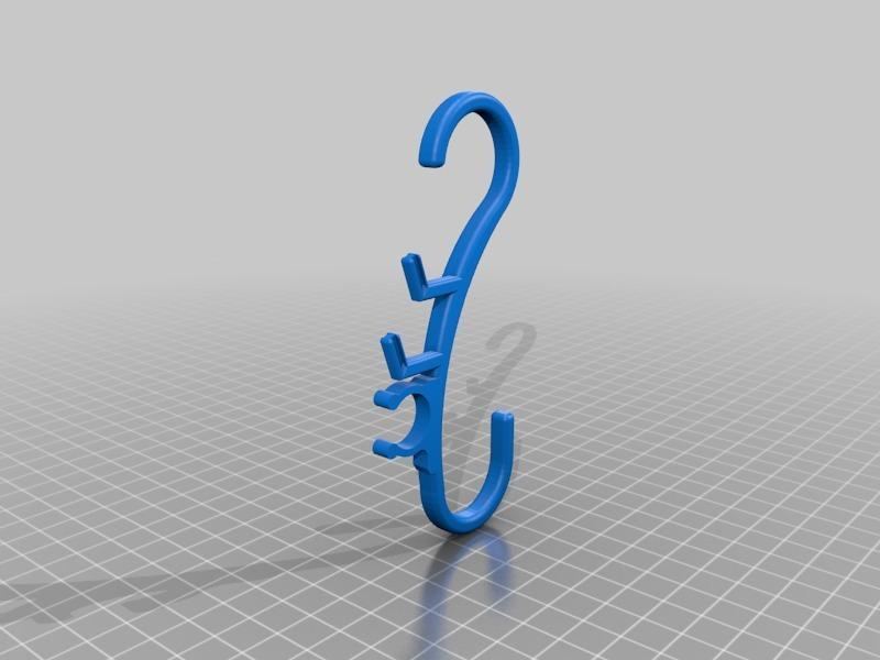 Hydration tank drying clip (carries hose and other parts).