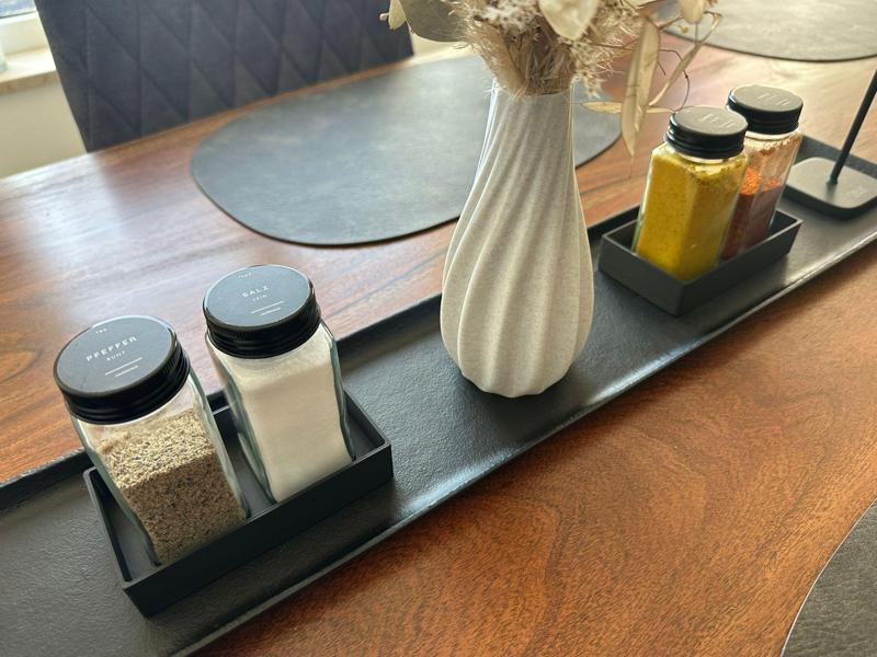 Spice holder for rectangular Amazon jars - practical table storage for your everyday life